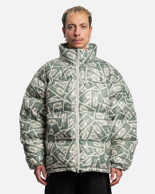 VETEMENTS Men's Jackets Million Dollar Puffer Jacket in Million Dollar