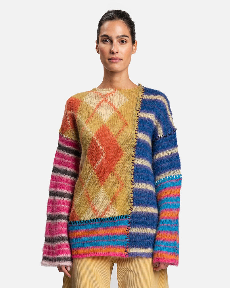 Marni Women's Sweater Mix Patch Sweater in Multicolor