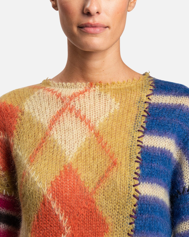 Marni Women's Sweater Mix Patch Sweater in Multicolor