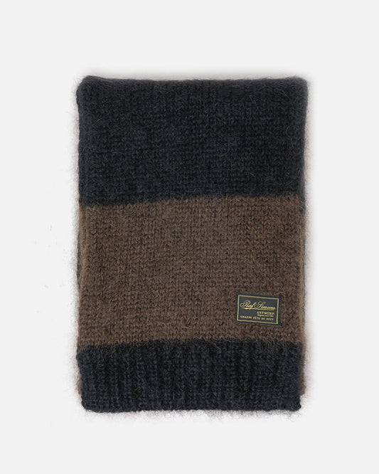 Raf Simons Scarves Mohair Scarf in Black Brown
