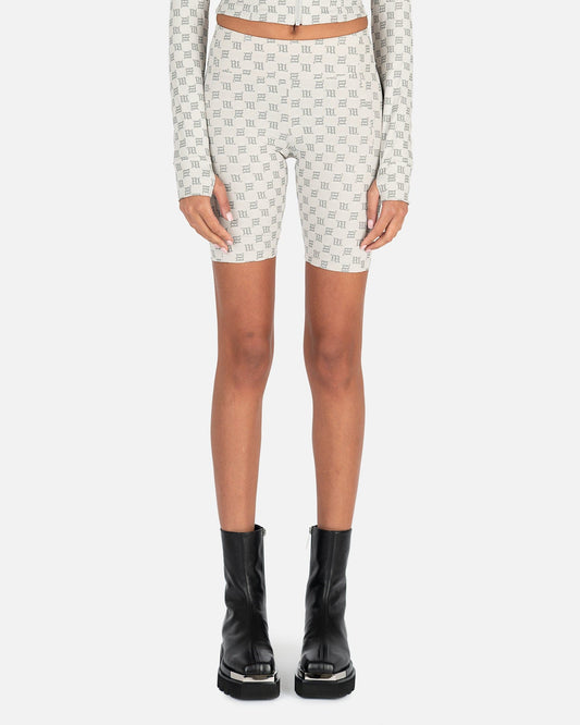 MISBHV Women Shorts Monogram Reflective Biker Shorts in Grey
