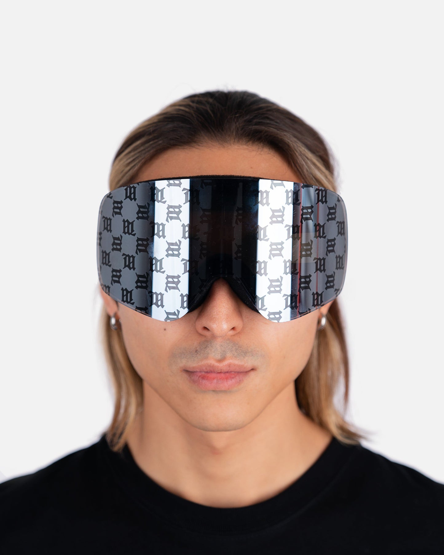 MISBHV Eyewear Monogram Ski Goggles in Black