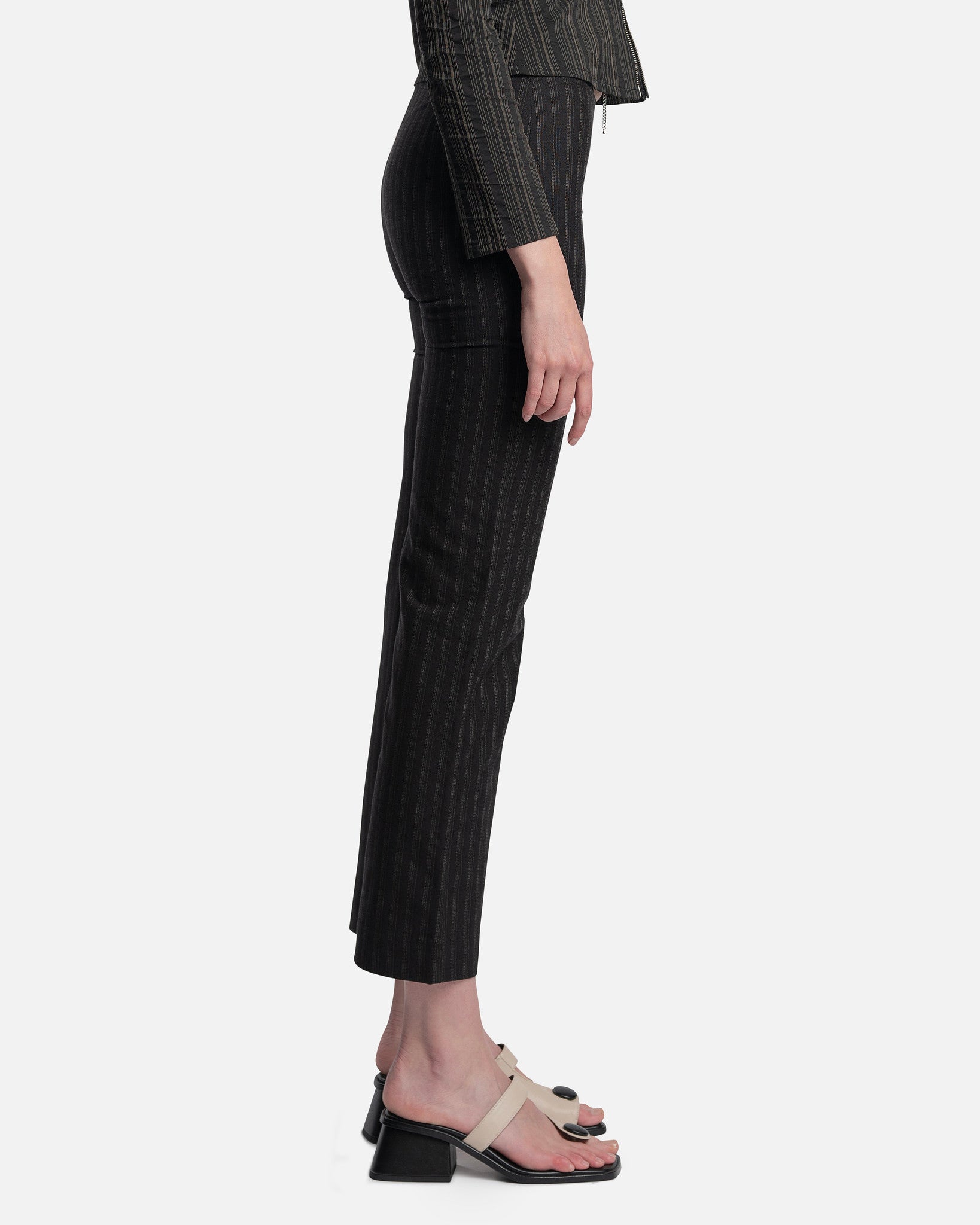 Paloma Wool Women Pants Moonless Irregular Front Opening Pant in Black