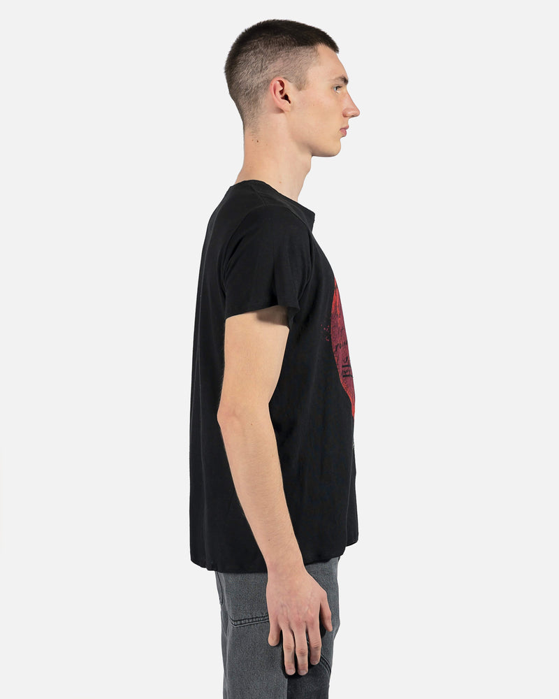 Greg Lauren Men's T-Shirts Moonshadows Tee in Black/Red