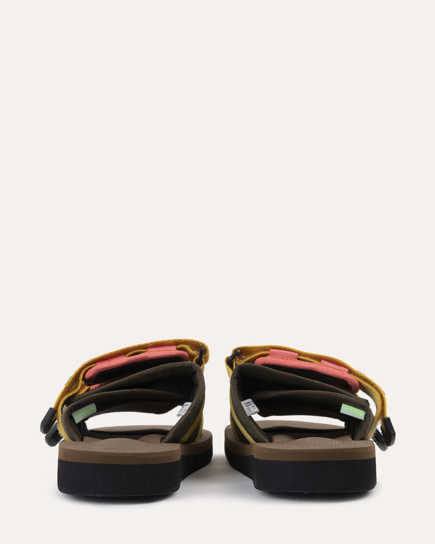 Suicoke Unisex Sandals Moto Kab in Olive & Brown
