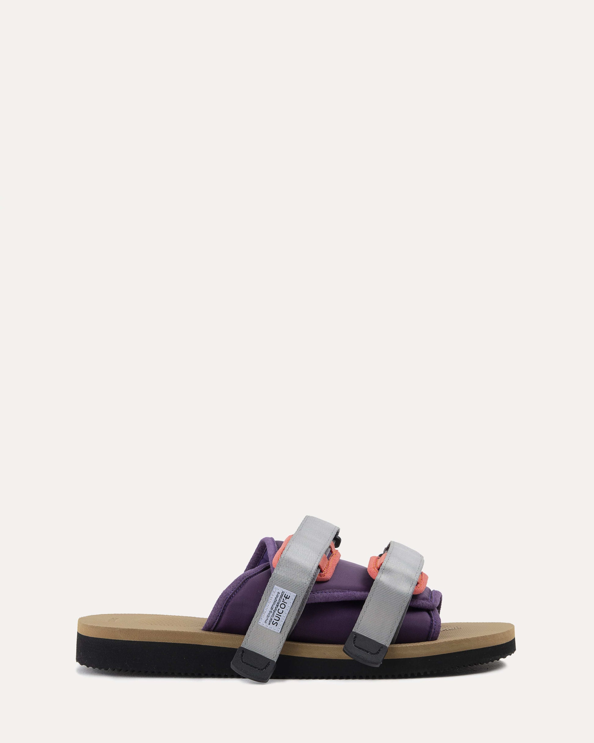 Suicoke Unisex Sandals Moto Kab in Purple & Beige