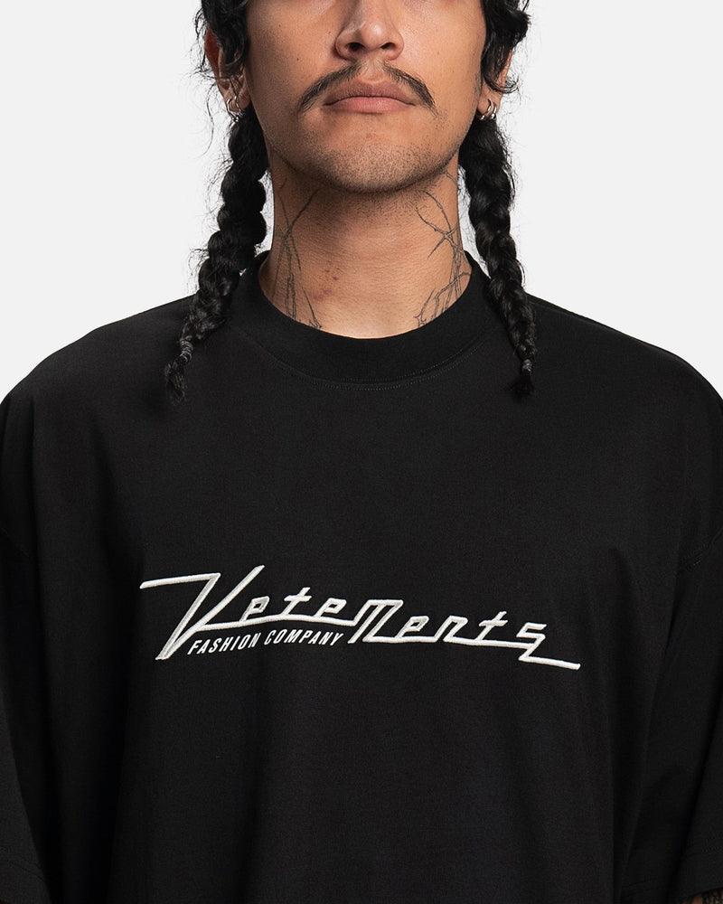 Motocross Embroidered Logo T-Shirt in Black – SVRN