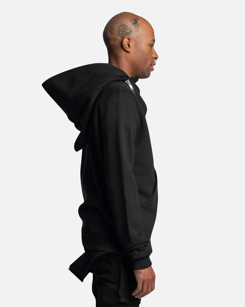 Rick Owens DRKSHDW Men's Sweatshirts Mountain Hoodie in Black
