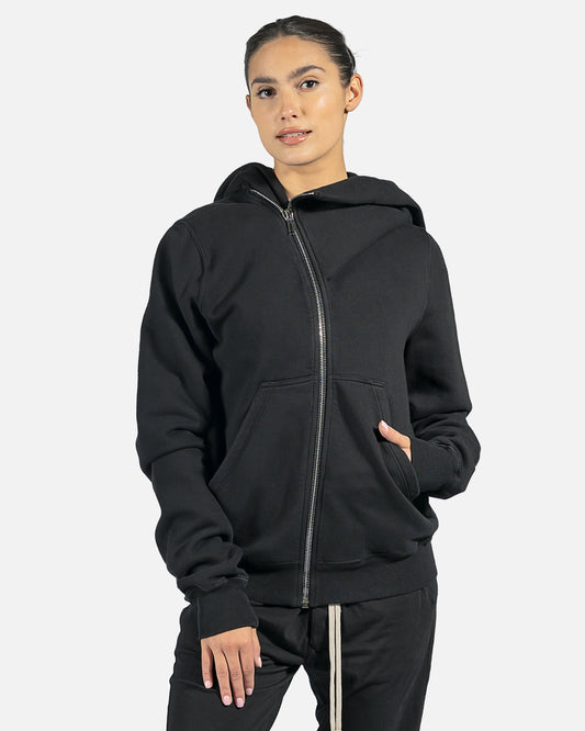 Rick Owens DRKSHDW Women's Sweatshirts Mountain Hoodie in Black