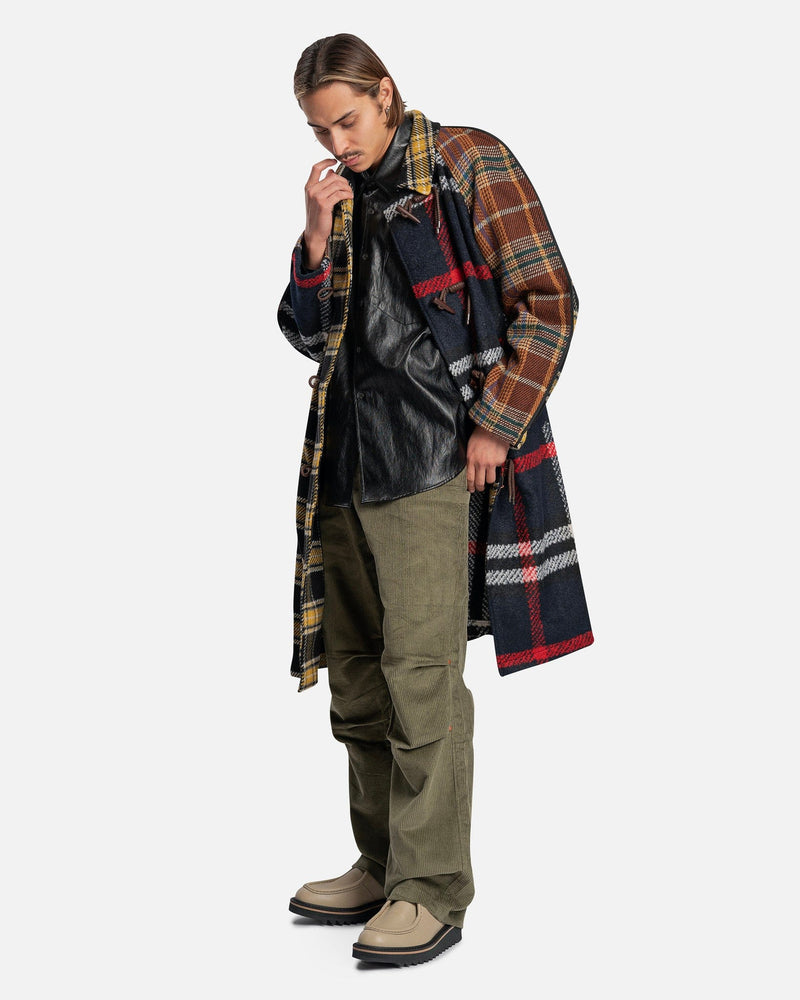 Andersson Bell Men's Jackets Multi Check Duffle Coat in Check