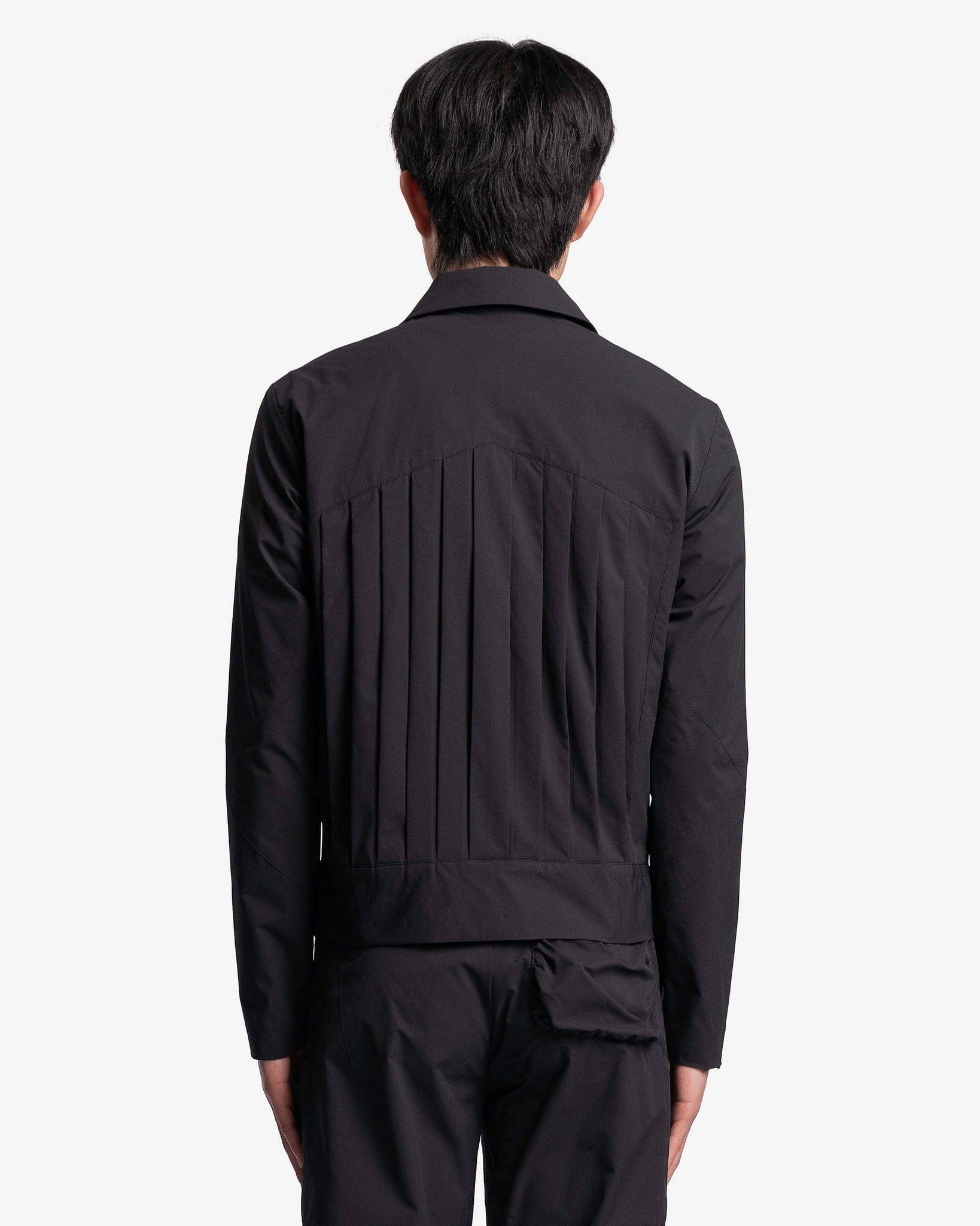 Uncertain Factor Men's Jackets Multi-Structured Shirt Collar Jacket in Black