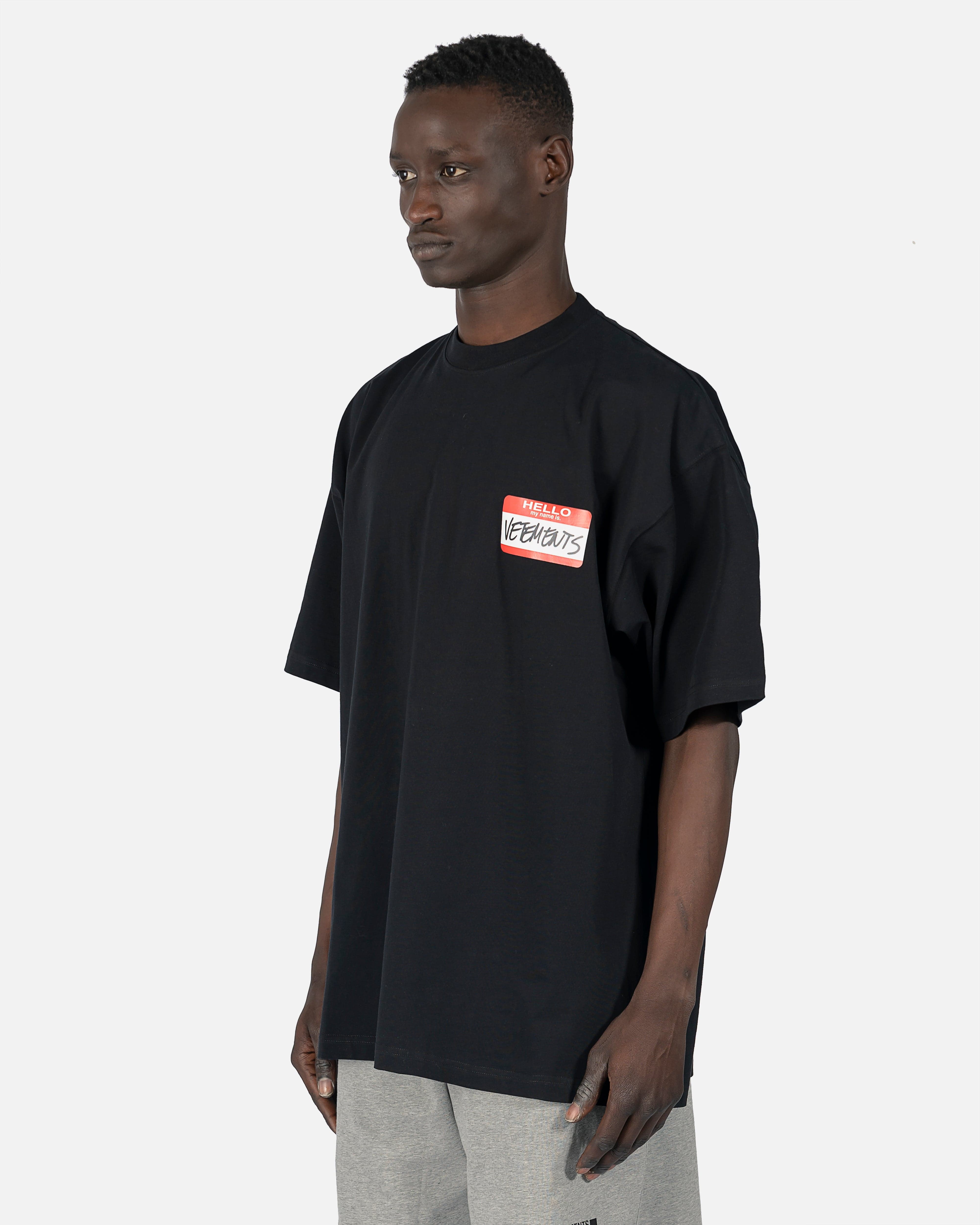My Name is VETEMENTS T-Shirt in Black – SVRN