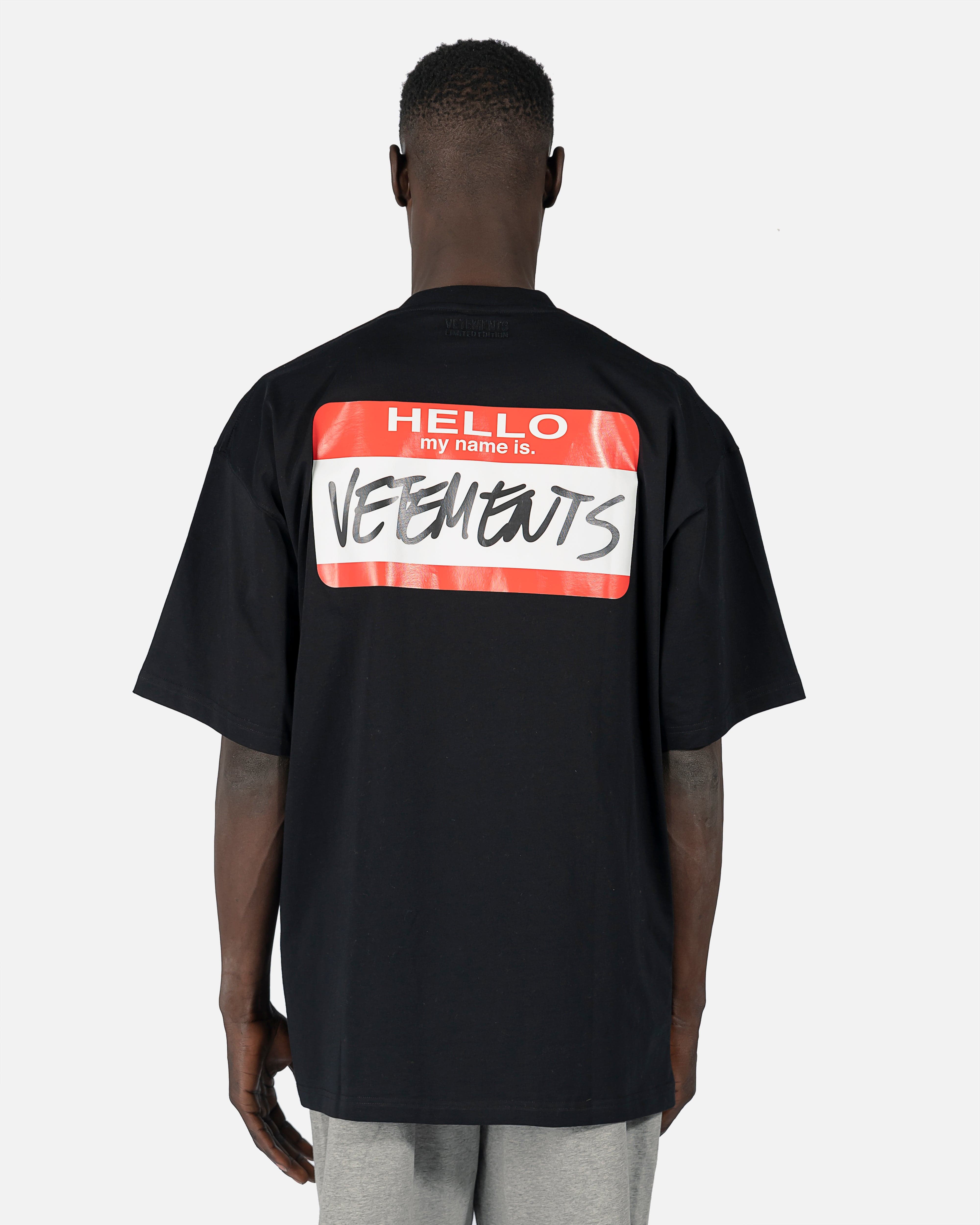 My Name is VETEMENTS T-Shirt in Black