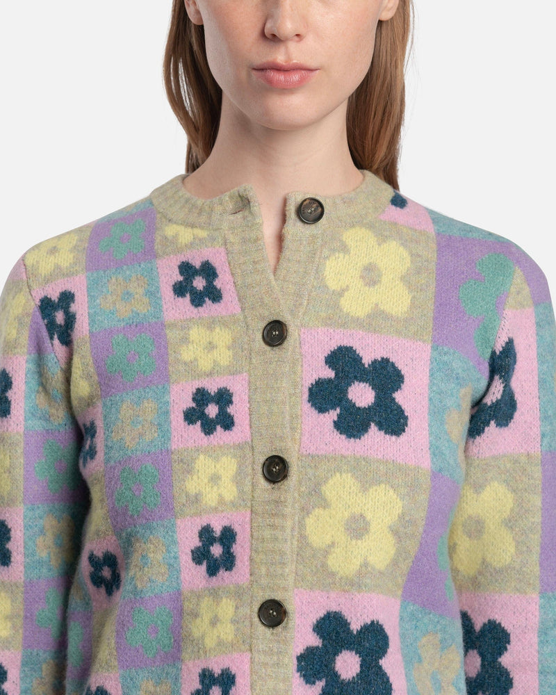 Sandy Liang Women's Sweater Nany Cardigan in Polly Multicolor