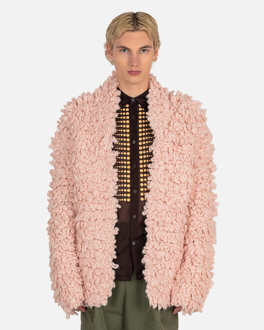Dries Van Noten Men's Sweatshirts Nepal Cardigan in Blush