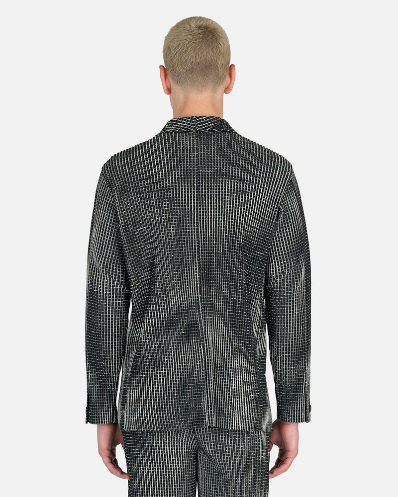 Homme Plissé Issey Miyake Men's Jackets Network Check Jacket in Black