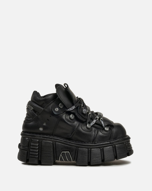 VETEMENTS Women Sneakers New Rock Platform Sneakers in Black