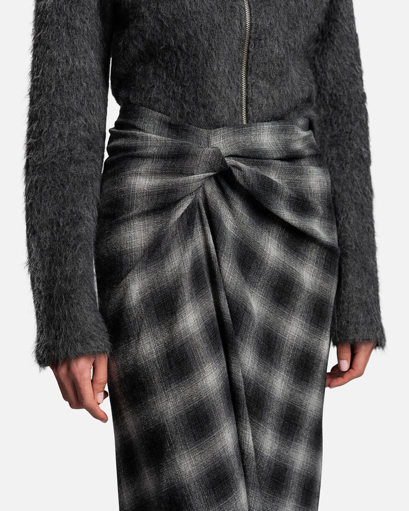Isabel Marant Etoile Women Skirts Nicole Checked Skirt in Anthracite
