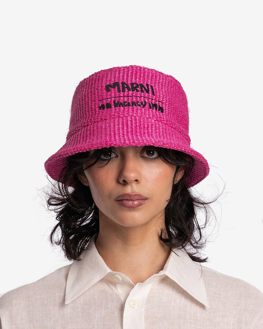 Marni Women's Hats No Vacancy Inn Bucket Hat in Fuchsia