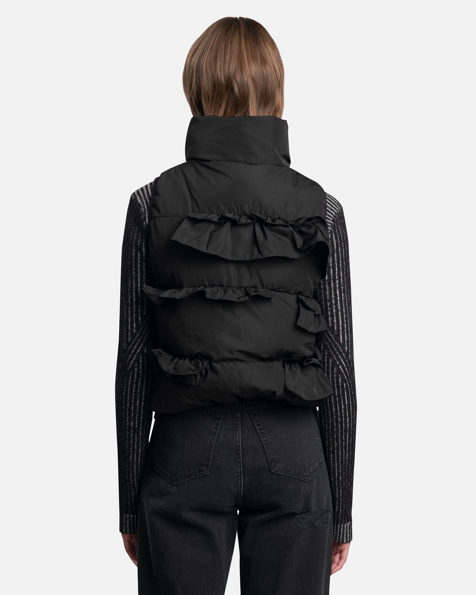 Sandy Liang Women Jackets Norfolk Vest in Black