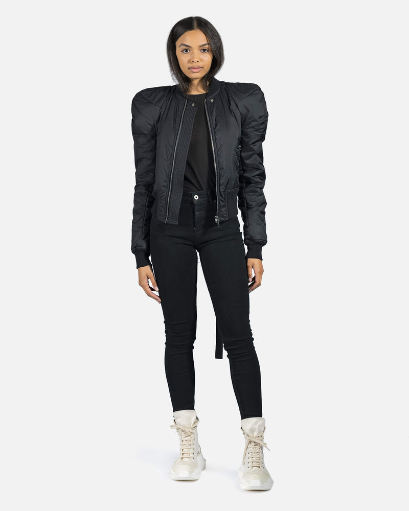 Rick Owens DRKSHDW Women Jackets Nylon Bomber in Black