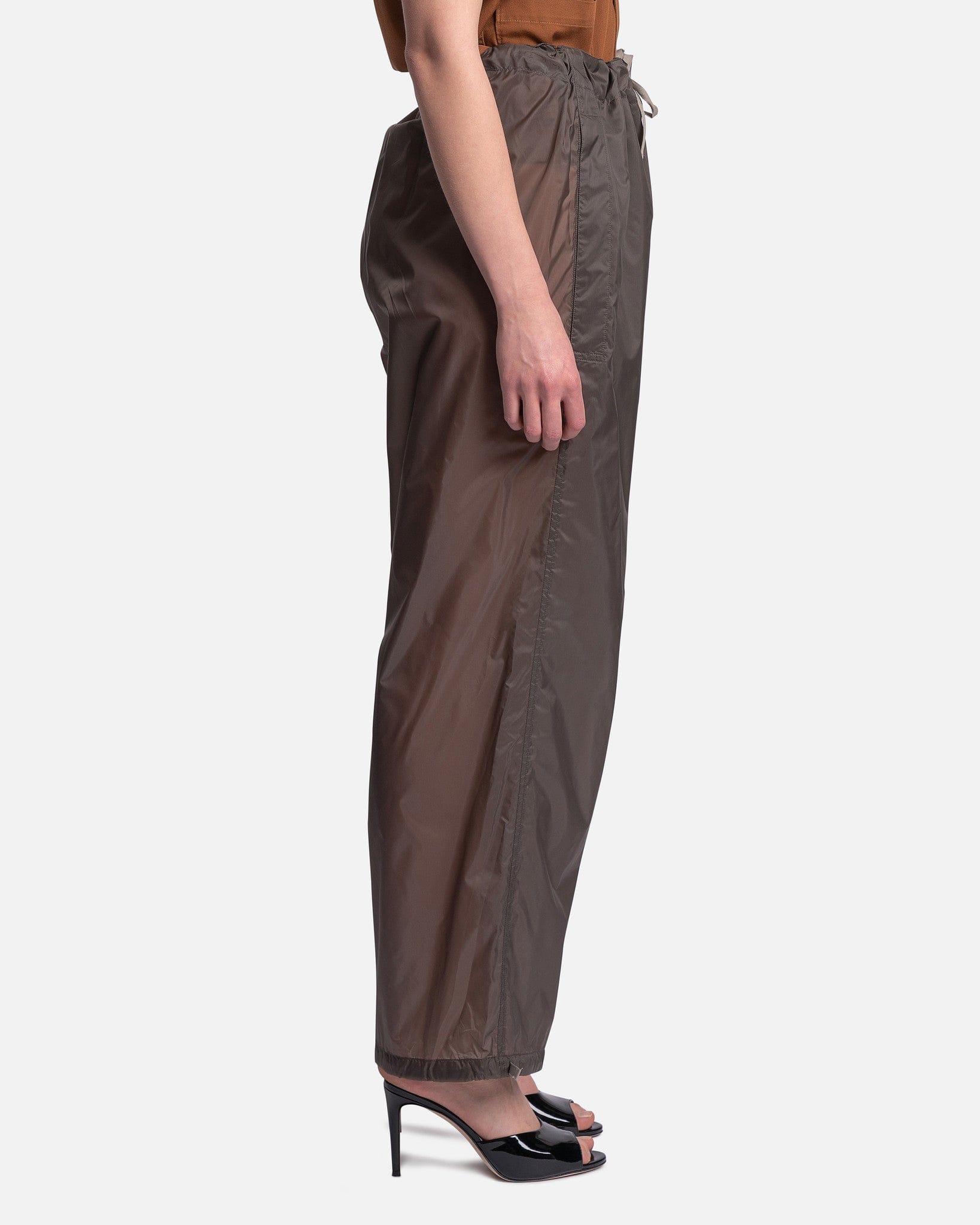 Maison Margiela Women Pants Nylon Pants in Asphalt