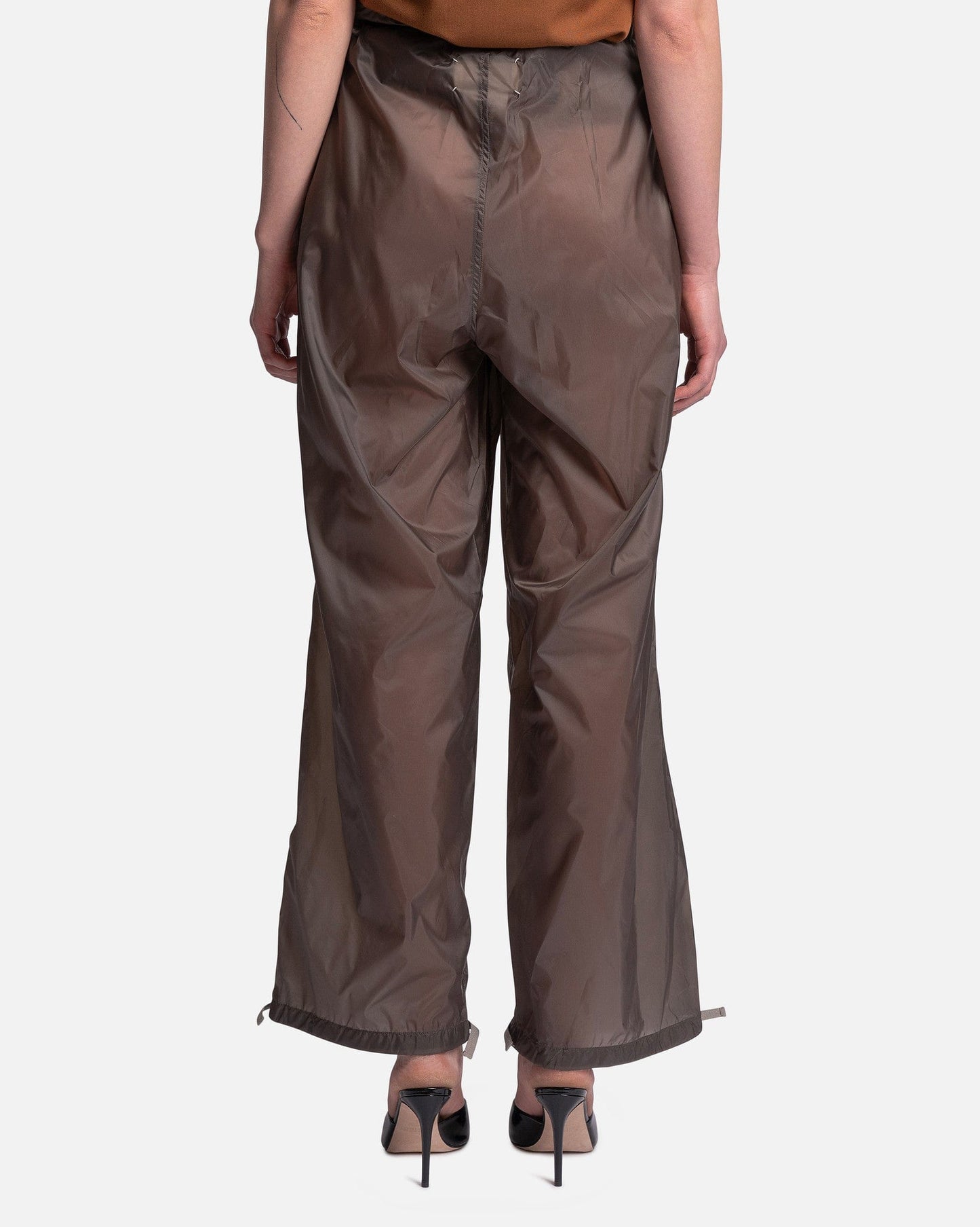 Maison Margiela Women Pants Nylon Pants in Asphalt