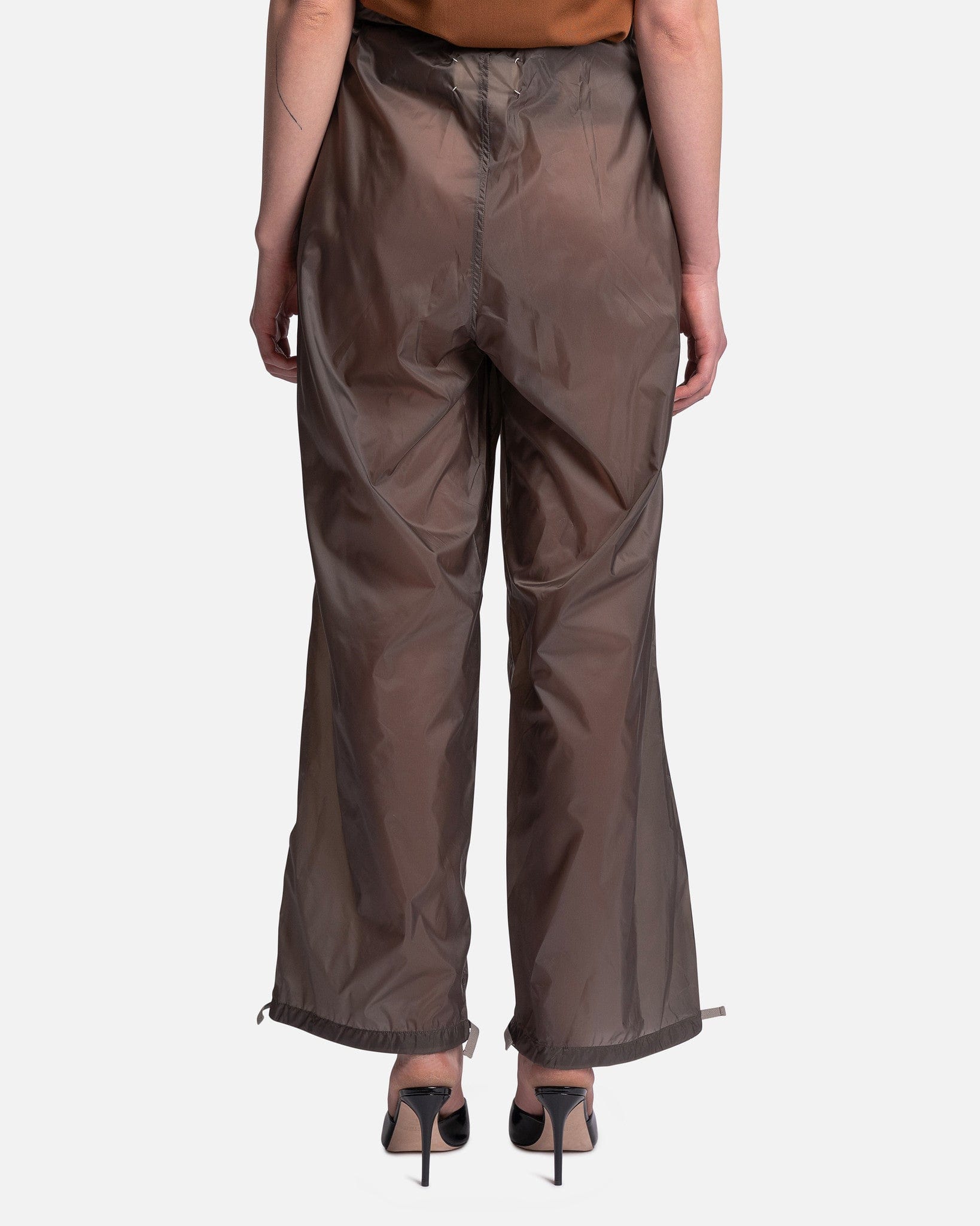Maison Margiela Women Pants Nylon Pants in Asphalt