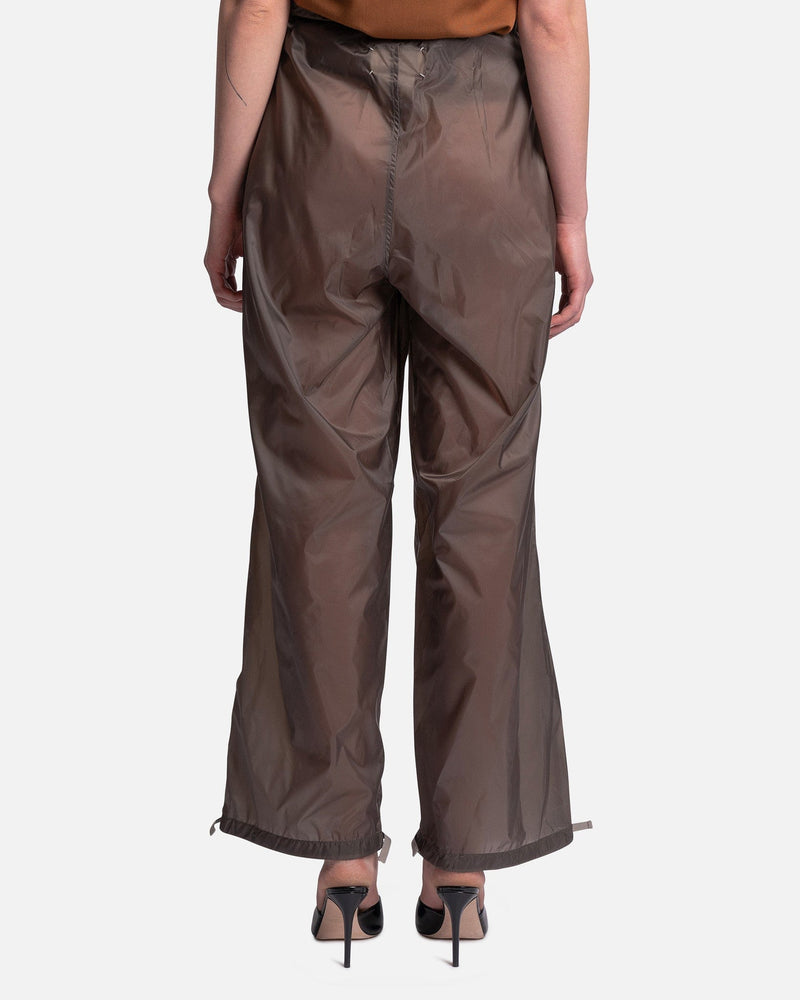 Maison Margiela Women Pants Nylon Pants in Asphalt