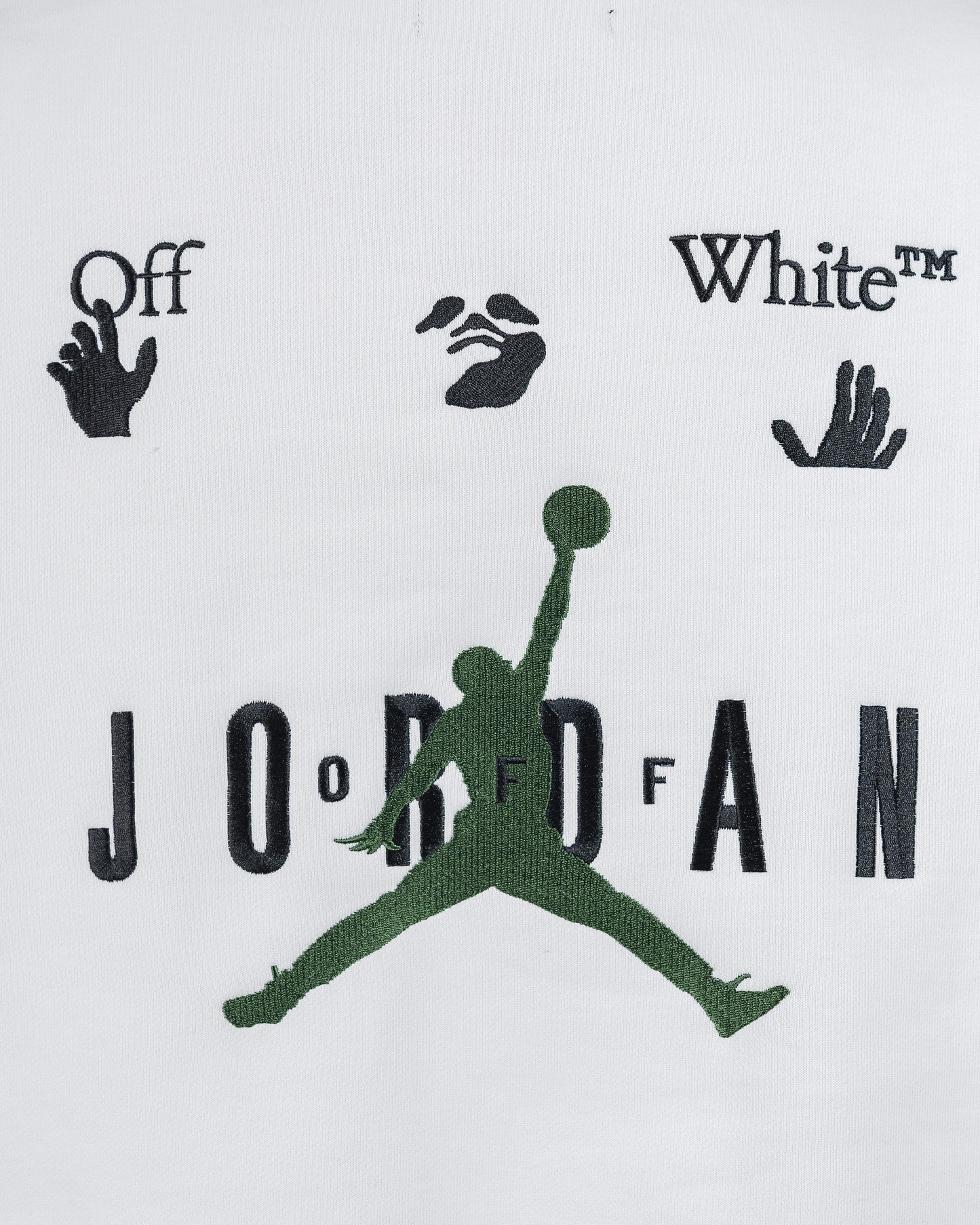 JORDAN Men's T-Shirts Off-White Hoodie in White
