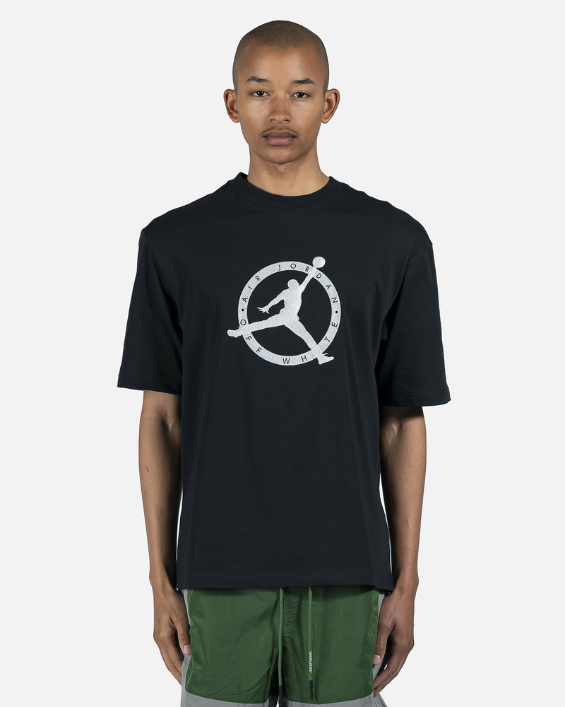 jor Men's T-Shirts Off-White Shortsleeve Tee in Black