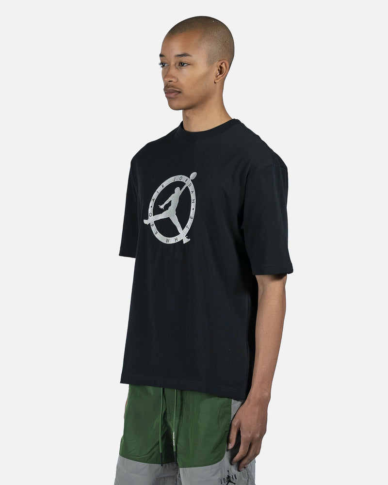 JORDAN Men's T-Shirts Off-White Shortsleeve Tee in Black