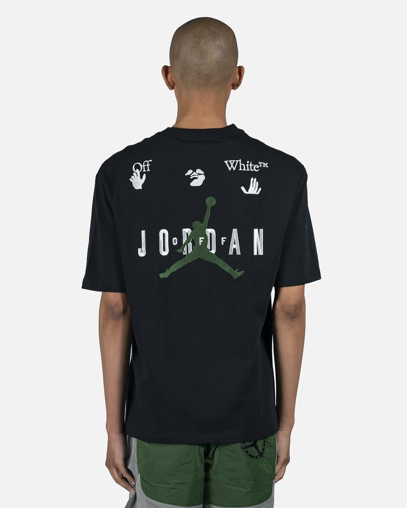 JORDAN Men's T-Shirts Off-White Shortsleeve Tee in Black