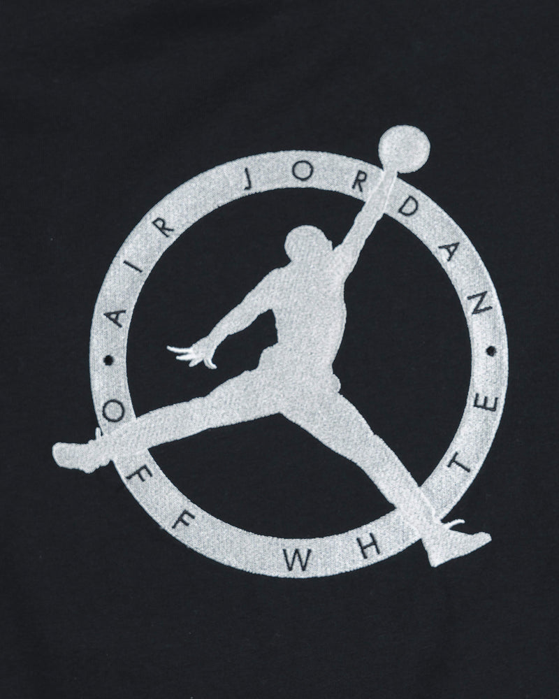 JORDAN Men's T-Shirts Off-White Shortsleeve Tee in Black