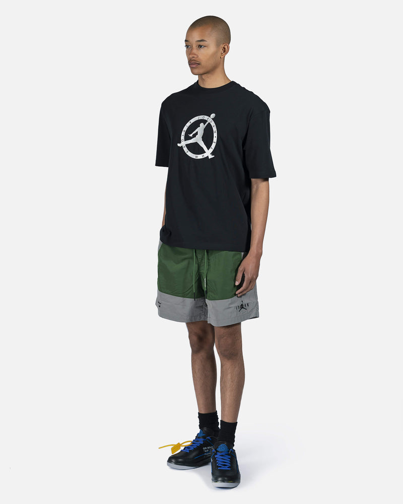 JORDAN Men's T-Shirts Off-White Shortsleeve Tee in Black
