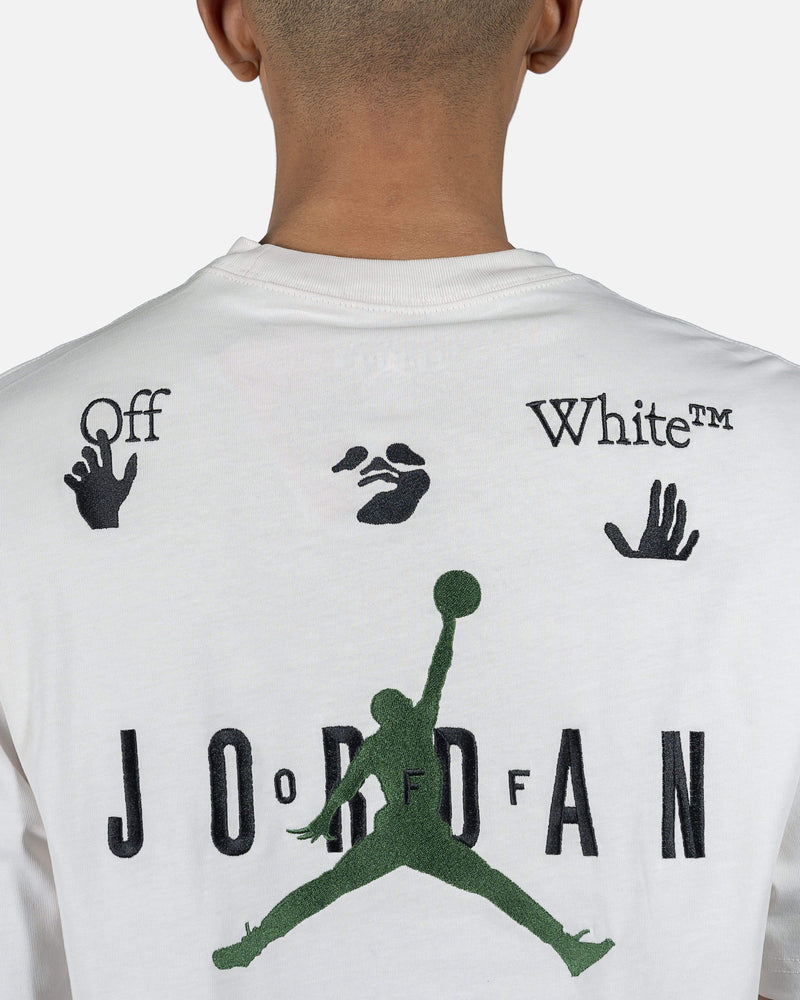 JORDAN Men's T-Shirts Off-White Shortsleeve Tee in White