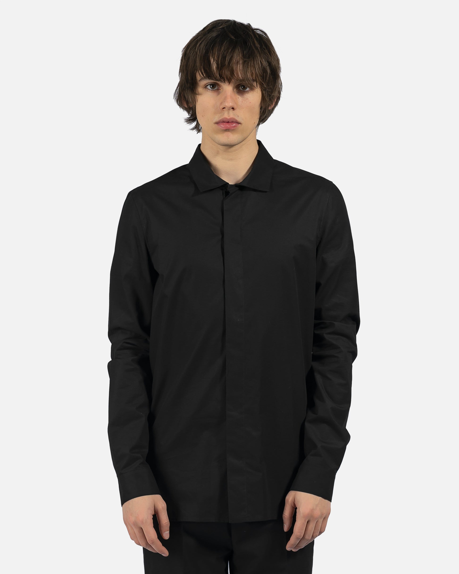 rick owens dress shirt Rick Owens Jumbo Faun Shirt | Pearl