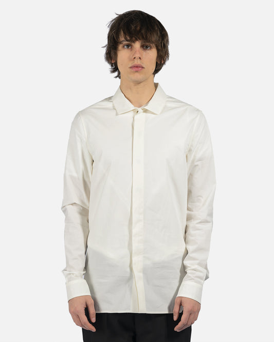 Rick Owens Men's Shirts Office Shirt in Milk