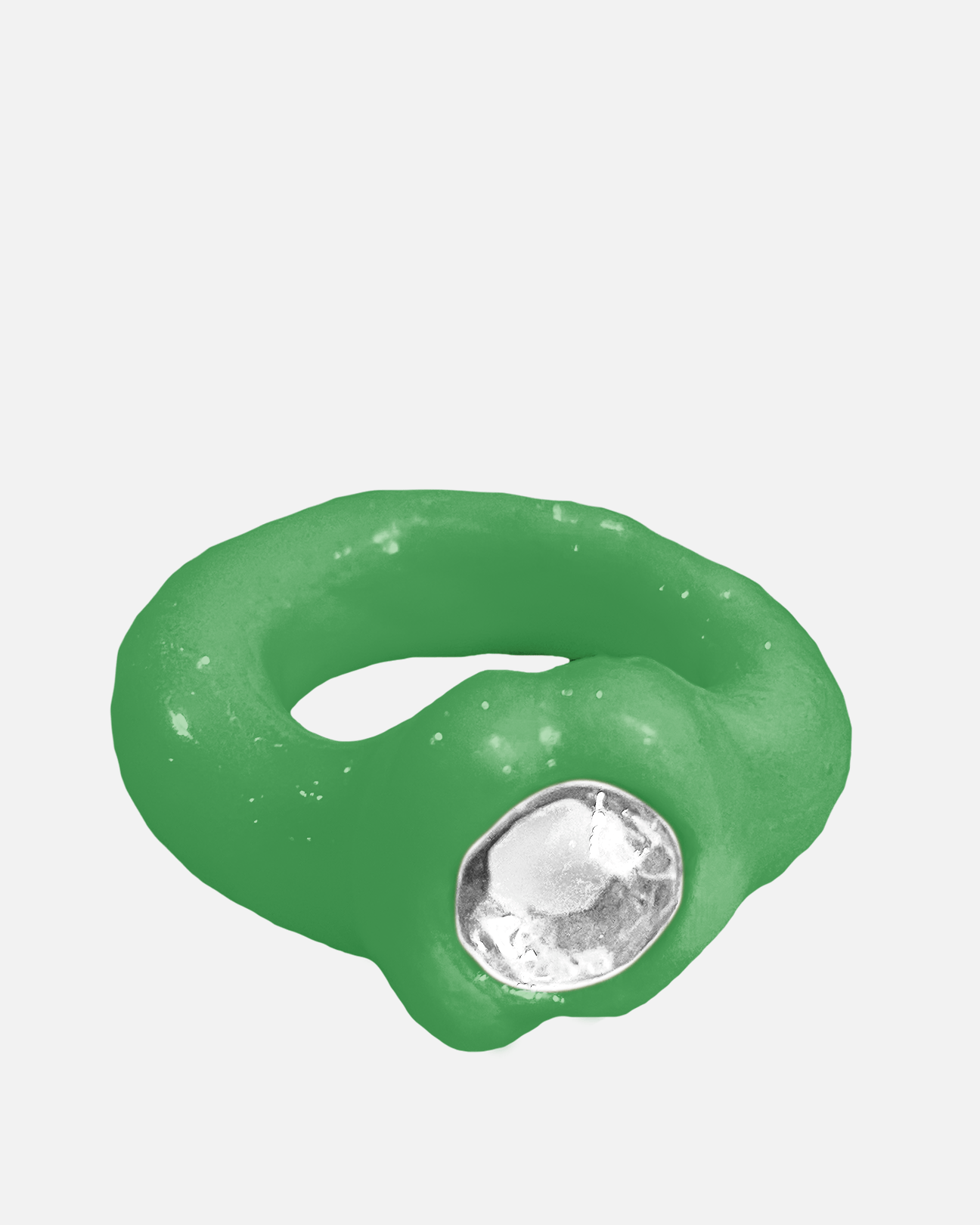 BLOBB Jewelry OG Blobb Ring in Green/White