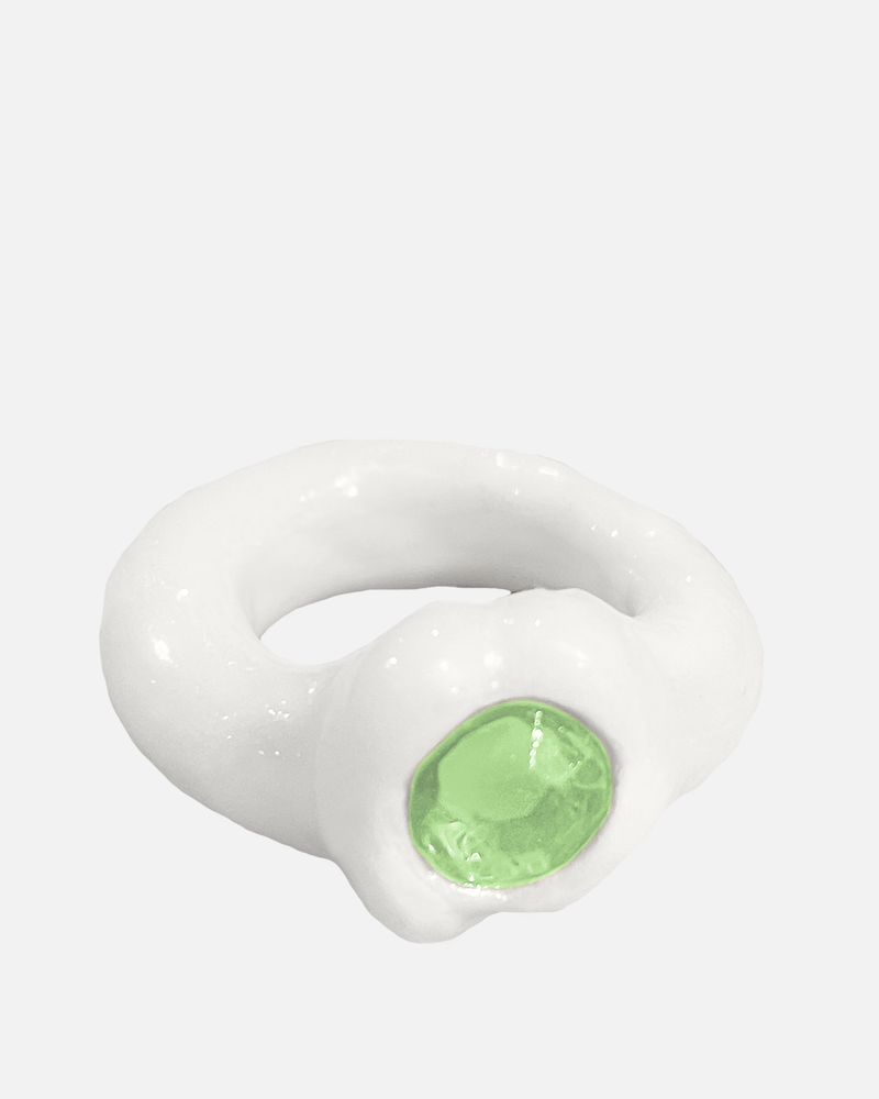 BLOBB Jewelry OG Blobb Ring in White/Green