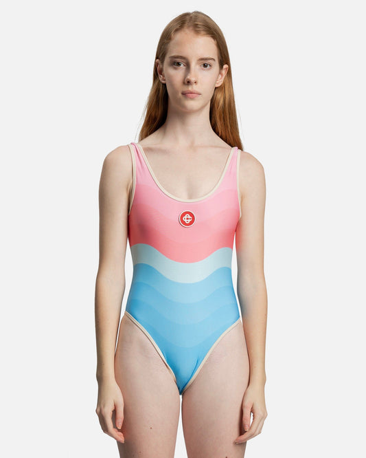 Casablanca Women's Swimwear One Piece Swimsuit in Memphis Gradient