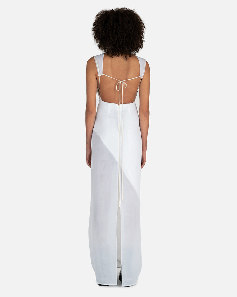 Open Back Gown in White – SVRN Open Back Gown in White – SVRN