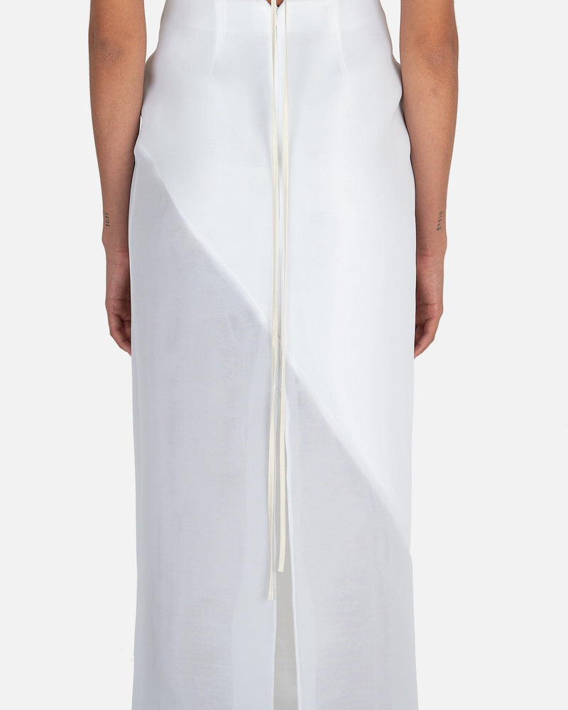 Peter Do Women Dresses Open Back Gown in White