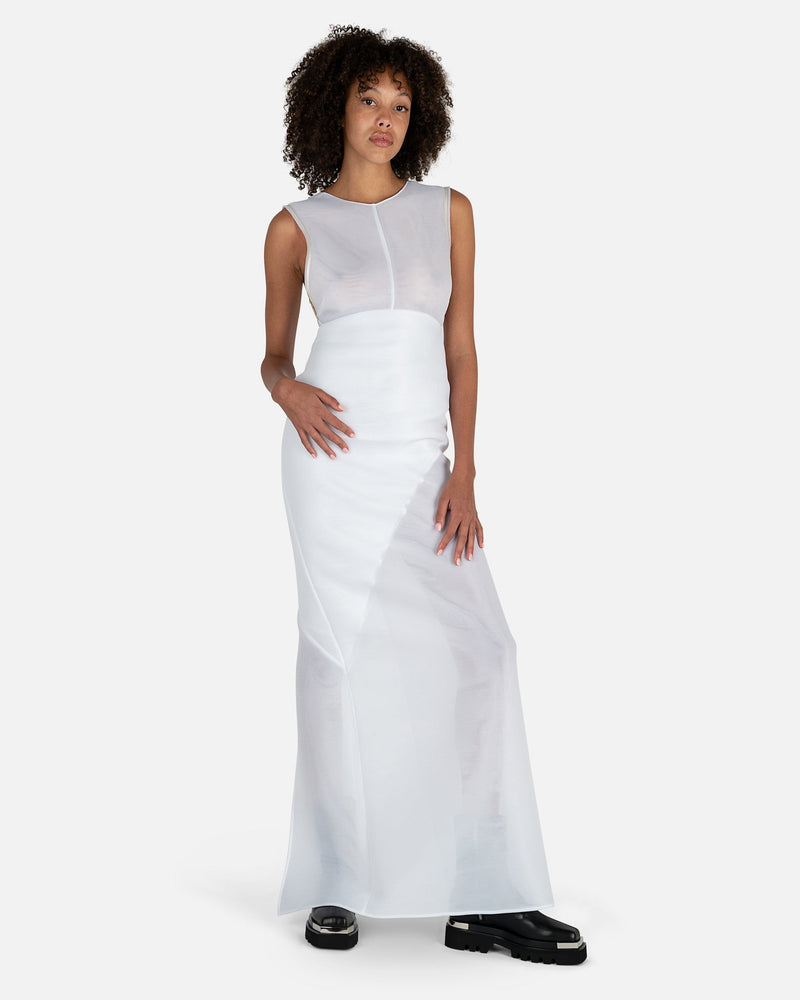 Open Back Gown in White SVRN Open Back Gown in White SVRN