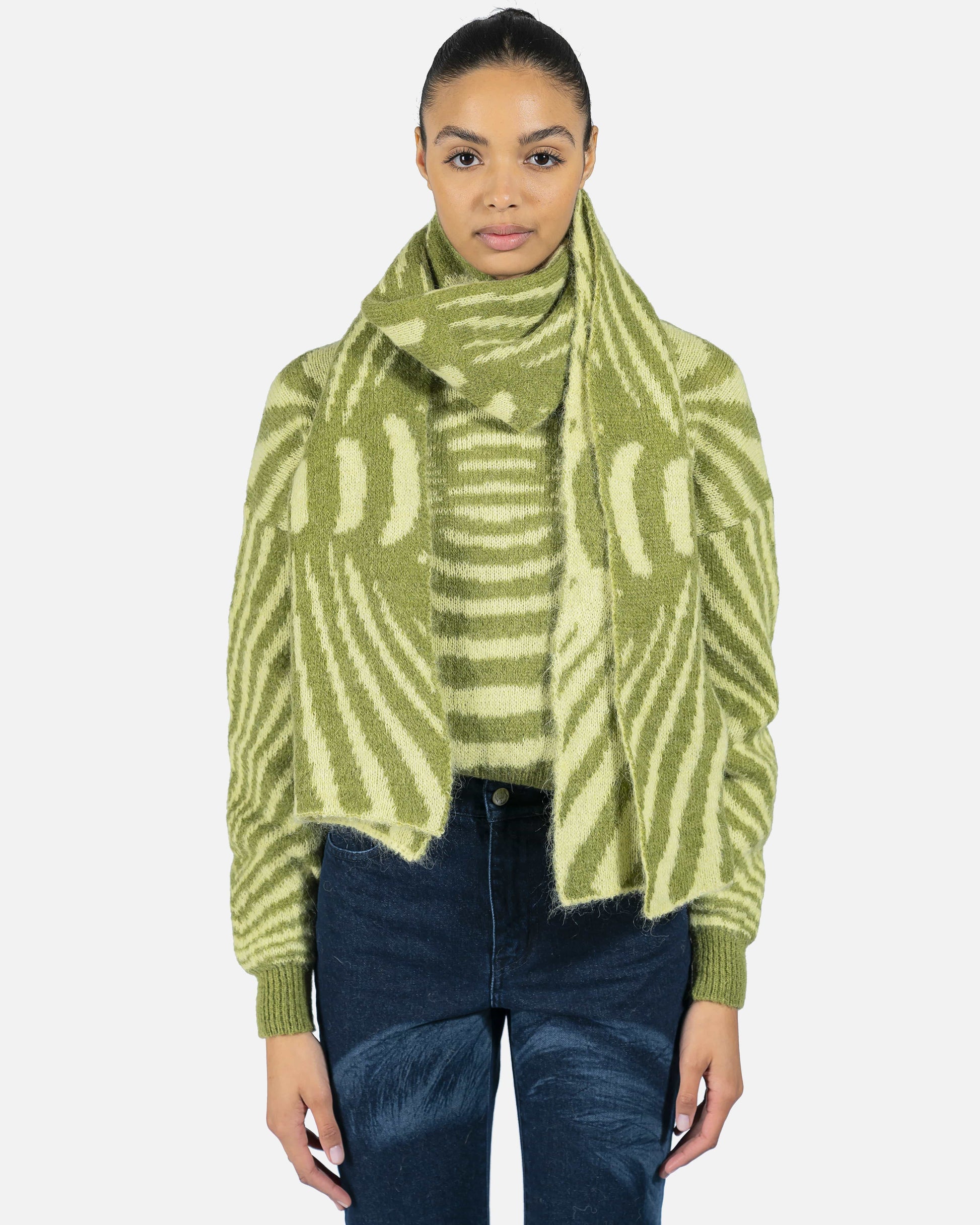 Paloma Wool Scarves Oraculo Scarf in Medium Green