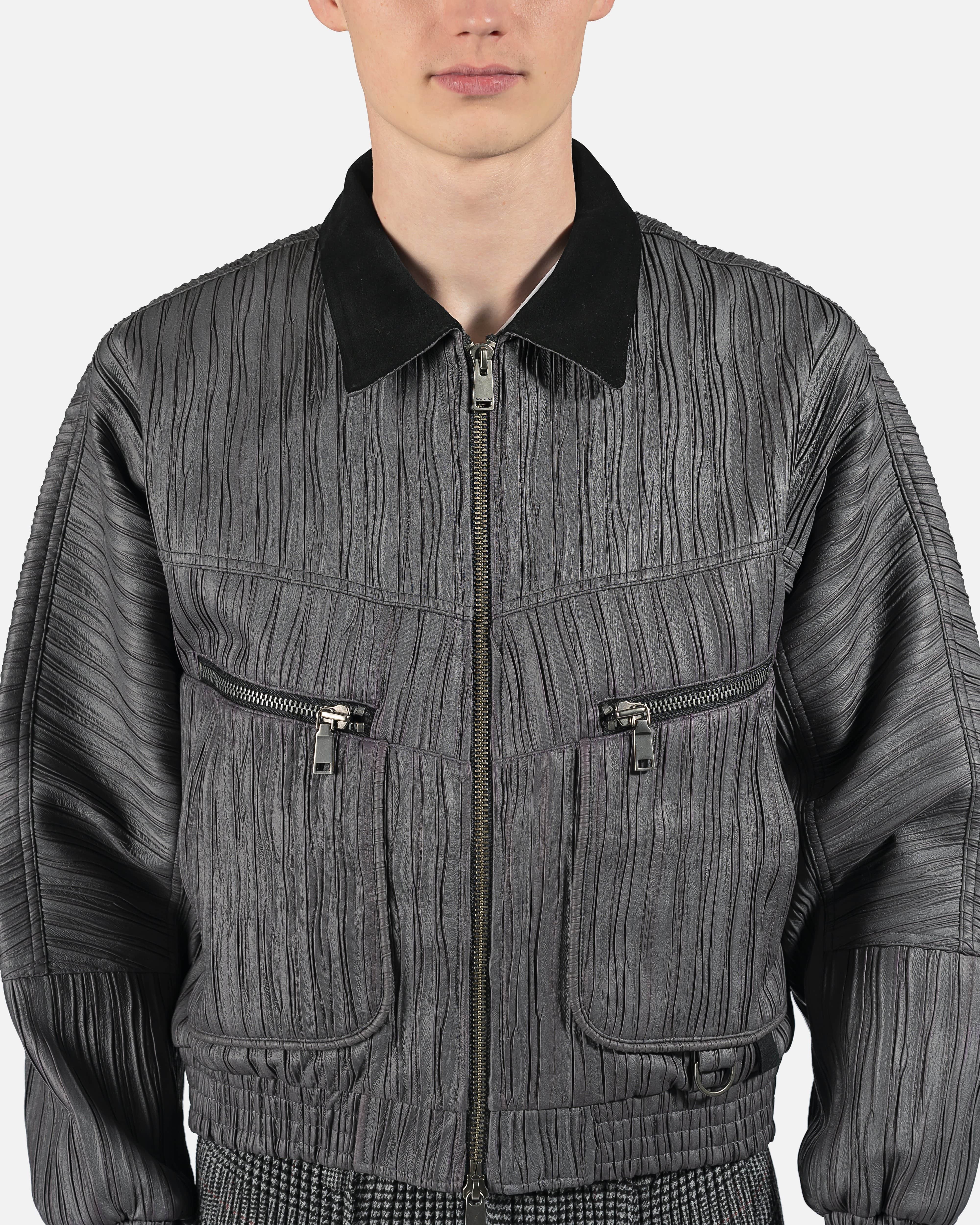 Ortega Bomber Jacket in Charcoal – SVRN