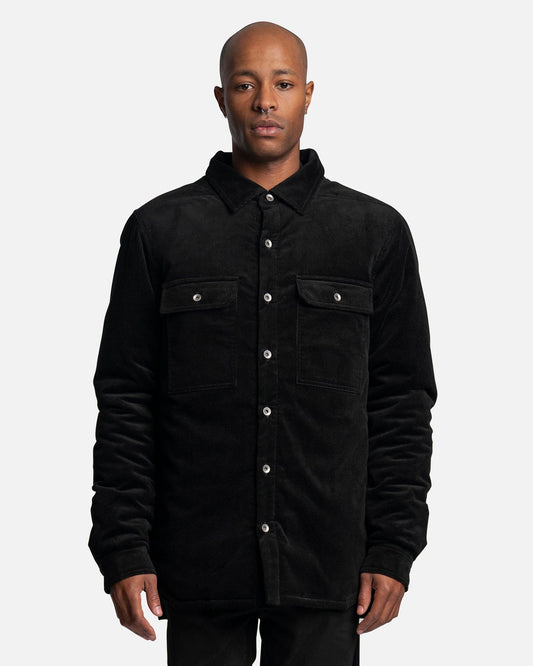 Rick Owens Men's Shirt Outershirt in Black