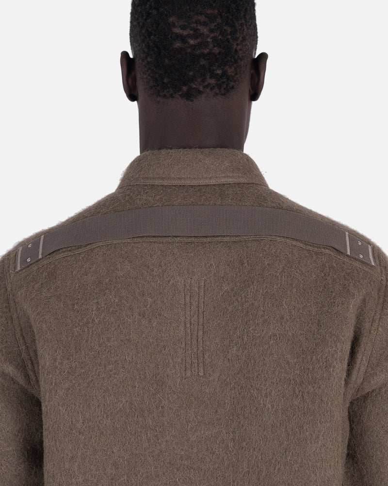 Rick Owens Men's Jackets Outershirt in Dust