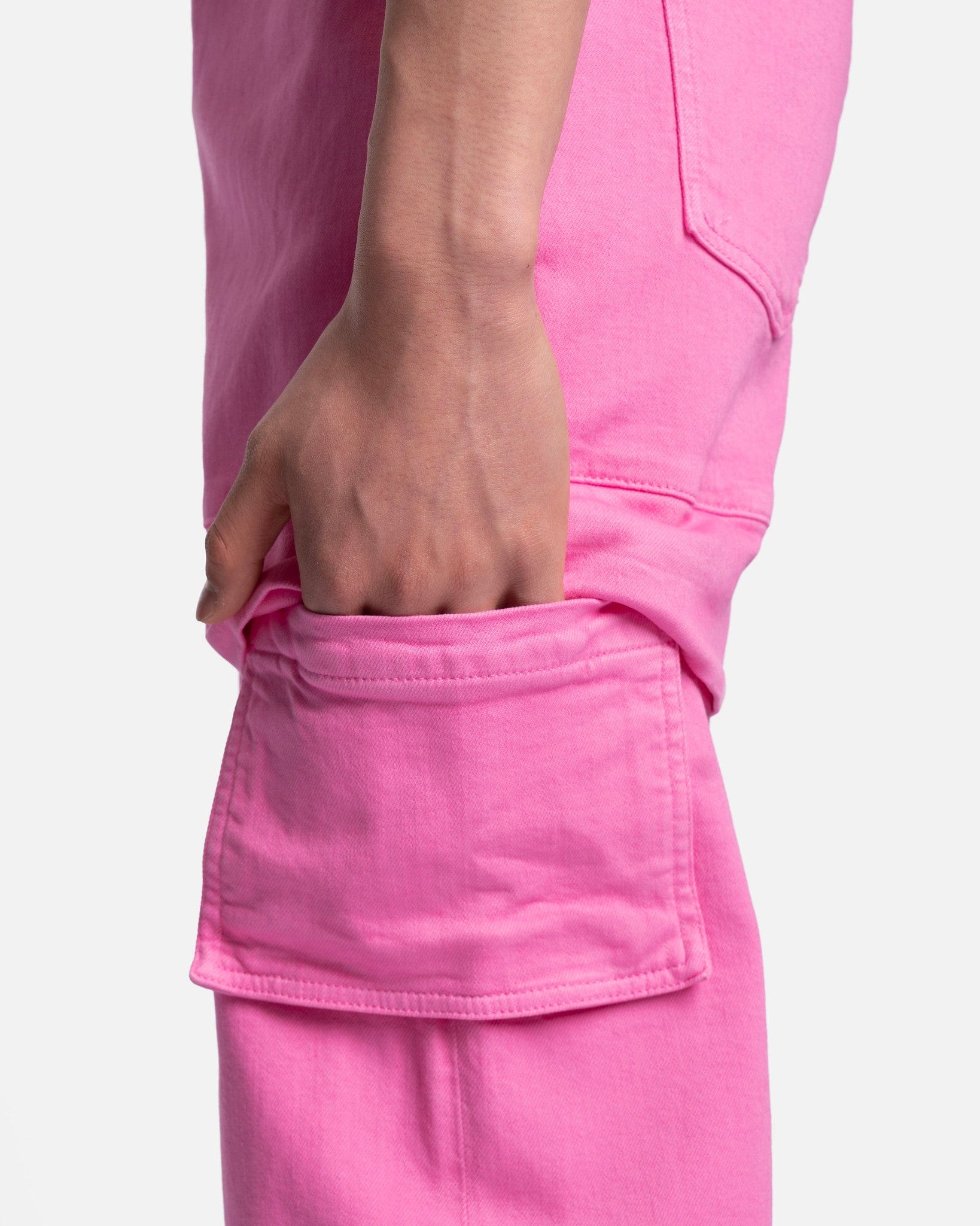 1017 ALYX 9SM Men's Pants Oversized Cargo Jeans in Pink