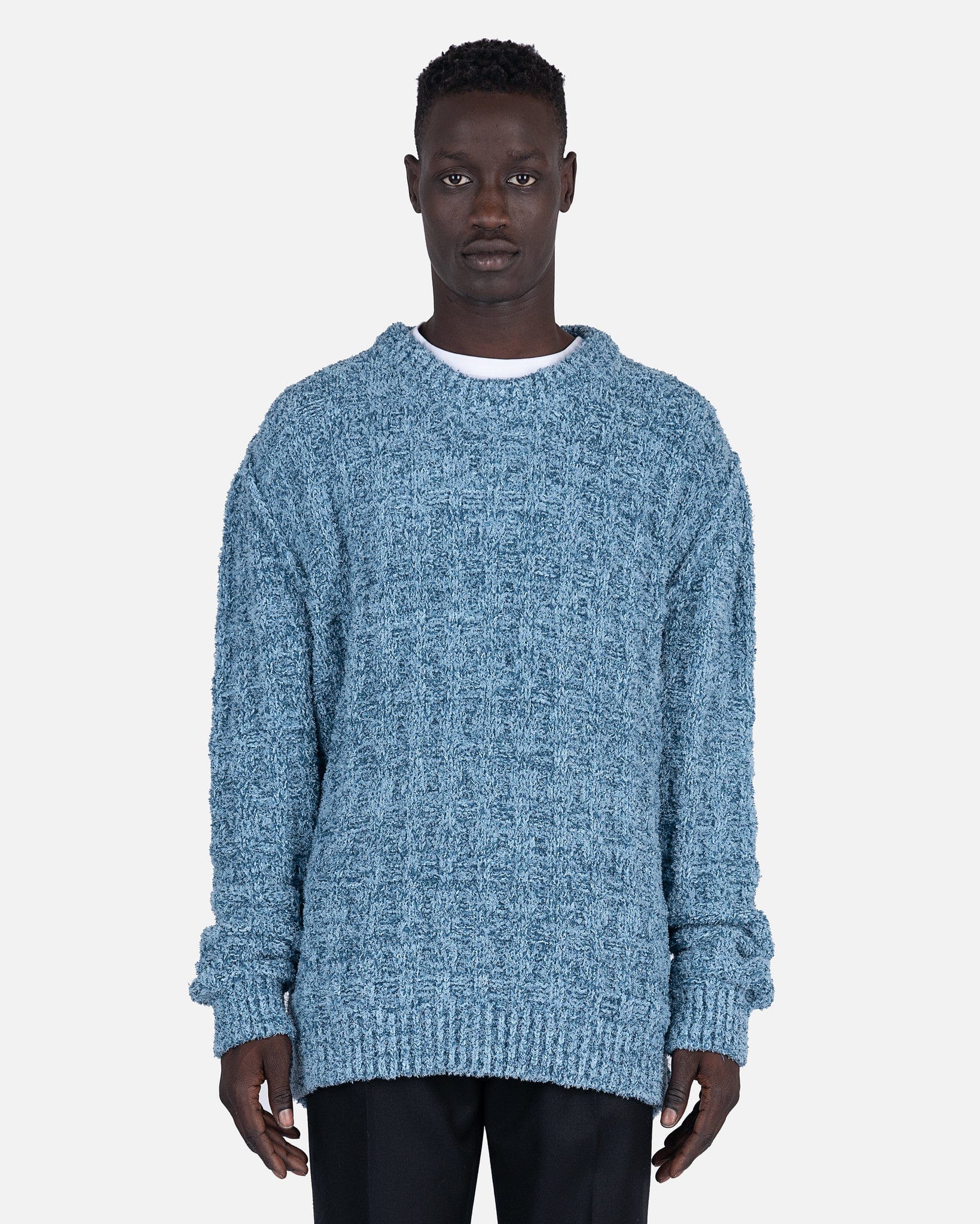 Maison Margiela Sweater Oversized Sweater in Light Blue